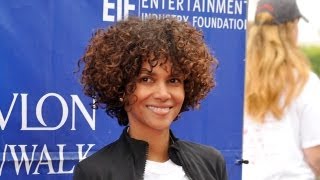 Halle Berry Injured While Filming The Hive in Los Angeles [upl. by Akcebar]