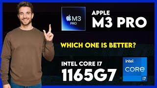 Apple M3 Pro vs Intel Core i7 1165G7 Comparison [upl. by Kato]