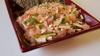 Vietnamese Vegam Pomelo Salad  Gỏi Bưởi Chay  How to Peel a Pomelo [upl. by Krum471]