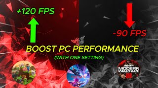 Boost Your Gaming PC Performance with this ONE setting 120 FPS [upl. by Chaunce]