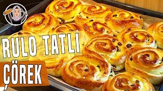 Üzümlü Pudingli Rulo Tatlı Çörek Tarifi  Hatice Mazı ile Yemek Tarifleri [upl. by Nalani]