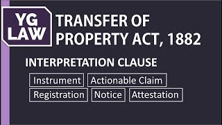 Section 3 of TPA  Instrument Actionable Claim Registration Notice and Attestation  YG Law [upl. by Cynth]