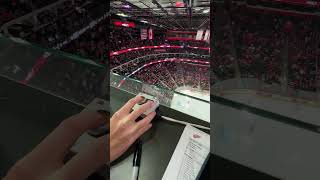 Behind the Scenes 🚨 Pressing the NEW goal horn button when the Detroit Red Wings score a goal [upl. by Maze]