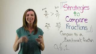 Strategies to Compare Fractions  Common Numerators and Comparing to Benchmark Fractions [upl. by Masterson]