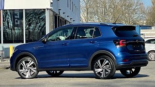 Volkswagen NEW TCross RLine 2022 in 4K Reef Blue Metal 18 inch Nevada walk around amp Detail Inside [upl. by Maller]