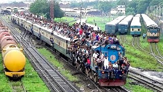 Eid Special Dhaka to Dinajpur Train is Departing Kamalapur Station Bangladesh [upl. by Ballinger]