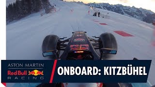 On Board with Max Verstappen in the snow at Kitzbühel [upl. by Johny]