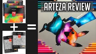 Arteza Colored Pencils vs Prismacolor  Arteza Toned Gray  Unboxing and Product Review  2019 [upl. by Ayik34]