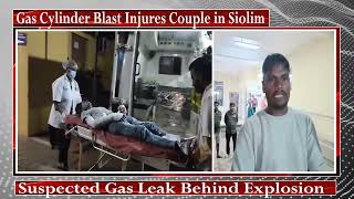 Gas Cylinder Blast Injures Couple in Siolim [upl. by Nirol]