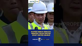 Wapres Gibran Bersama Menpora Tinjau Proyek Sport Center Cibubur shorts [upl. by Nyvlem804]