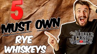 5 MUST Own Rye Whiskeys Best Rye Whiskeys for YOUR Money [upl. by Gottfried]