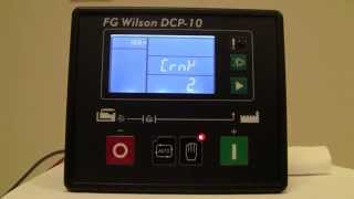 How to Navigate a FG Wilson DCP10 FG Wilson Generator English [upl. by Suirred]