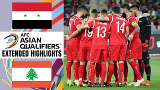 Syria vs Lebanon Extended Highlights  AFC Asian Qualifiers  CBS Sports Golazo [upl. by Alleiram]