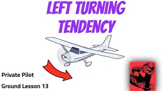 Left Turning Tendencies Private Pilot Ground Lesson 13 [upl. by Aihsrop31]