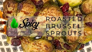 Roasted Vegan Brussel Sprouts [upl. by Yedorb]