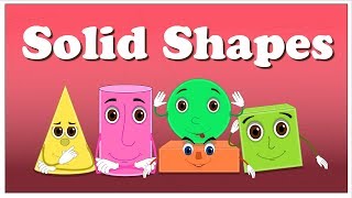 Solid Shapes  aumsum kids science education children [upl. by Yliak797]