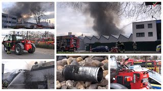 2024 03 10  Großbrand in Dortmund  Lagerhalle einer kunststoffverarbeitenden Firma abgebrannt [upl. by Anerys183]