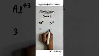 write the chemical formula for aluminium oxide l aluminium oxide formula l [upl. by Animlehliw]