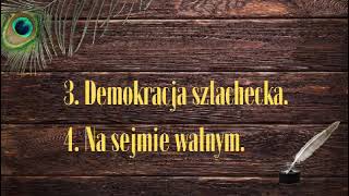 1 Demokracja szlacheckaquot rozdział 2 W Rzeczypospolitej szlacheckiejquot historia klasa 6 [upl. by Ebony]