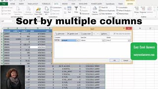 How to sort by multiple columns in Excel [upl. by Chastity]