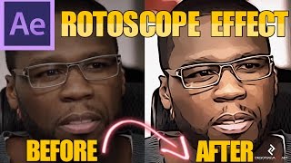 ROTOSCOPING EFFECT in AE  Ps  TUTORIAL [upl. by Acacia]