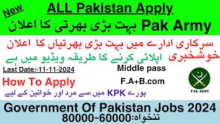 Pak Army Jobs in PakistanJobs in Pakistan 2024 jobs 2024 November jobs [upl. by Janerich255]