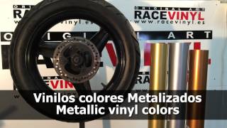 Racevinyl Muestra Vinilos Metalizados Metallic vinyl colors [upl. by Aer968]