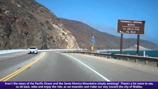 Pacific Coast Highway PCH Driving Into Malibu along Southbound California State Route 1 [upl. by Morocco114]