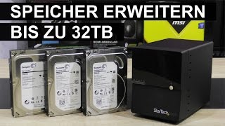 DEUTSCH StarTechcom 4Schacht USB30eSATA Externes Festplattengehäuse Testbericht [upl. by Nett]