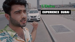 How to rent a car UDrive my first time in Dubai [upl. by Anilahs]