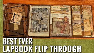 Best Lapbook Flip Through  Ephemera Storage amp Organizer Masculine [upl. by Ennaeus325]