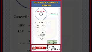 EL Mejor SECRETO para Convertirte de Grados a Radianes [upl. by Phyllys]