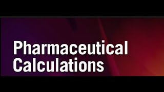 pharmaceutical calculations 1 milliequivalent شرح [upl. by Neraj]