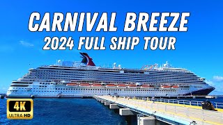 Carnival Breeze Cruise Ship Tour 2024  Full Walking Tour Deck by Deck 🚢 🛳 😍 [upl. by Akym25]