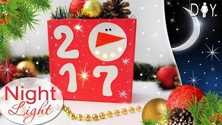 DIY NEW YEAR ROOM DECOR 🎄DIY NightLight EASY [upl. by Asela]