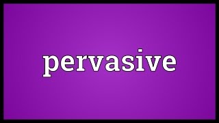 Pervasive Meaning [upl. by Eerrahs739]