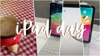 iPad day vlog 좋은 날 SUBsuper kady 🕹️💌💿👩‍💻 يومي مع الآبياد [upl. by Ibbetson345]