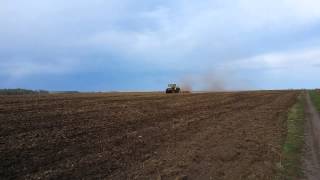 Anbau von Senf mit pneumatischem Sägerät von APV auf Väderstad Scheibenegge  Seeding mustard [upl. by Ellesor]