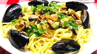 MY STYLE HOW TO MAKE PASTA WITH MUSSELS AND WHITE WINE RECIPE  Fili Fusions Kitchen [upl. by Sej]