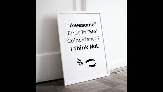 Awesome Ends in Me Printable Wall Art Motivational Quote Poster Empowering Digital Download [upl. by Alohs]