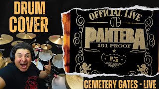 Pantera  Cemetery Gates Live  Drum Cover [upl. by Auhesoj273]