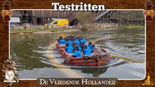 Efteling De Vliegende Hollander  Testritten na jaarlijks onderhoud 2024 [upl. by Pazia36]