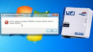 Access violation at address 77452D9F in module ntdlldll on UFI Box Launch Problem  UFI box Error [upl. by Goody]