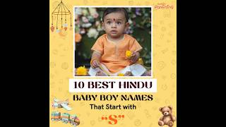 10 Best Hindu Baby Boy Names That Start With S [upl. by Vite]