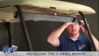 Five Panel Mirror  How to Install Video  Madjax® Golf Cart Accessories [upl. by Kylila]