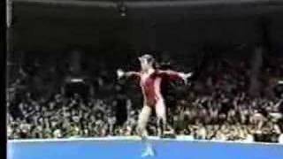 Svetlana Boginskaya  1988 Olympics Team Compulsories  Floor Exercise [upl. by Aihseket]