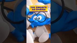 the Smurfs turn into BABIES 🍼  shorts [upl. by Grevera]