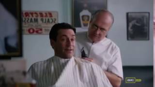 Mad Men scene at Sweeney Todds Barber Shop [upl. by Faxon407]