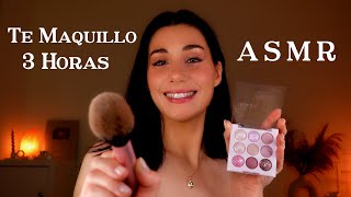 ASMR 3 HORAS 💗💄 TE MAQUILLO HASTA QUE TE DUERMAS 💤 Roleplay en Español Atención Personal [upl. by Eetsud572]