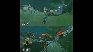 Zelda BOTW 🆚 Zelda TOTK shorts zelda nintendo [upl. by Borchers469]